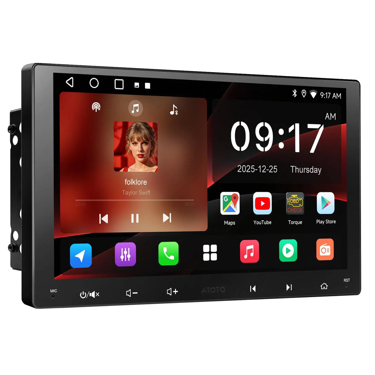 ATOTO A5L カーラジオ 2 DIN 9インチ タッチ、CarPlay、EQ、WiFi、FM対応