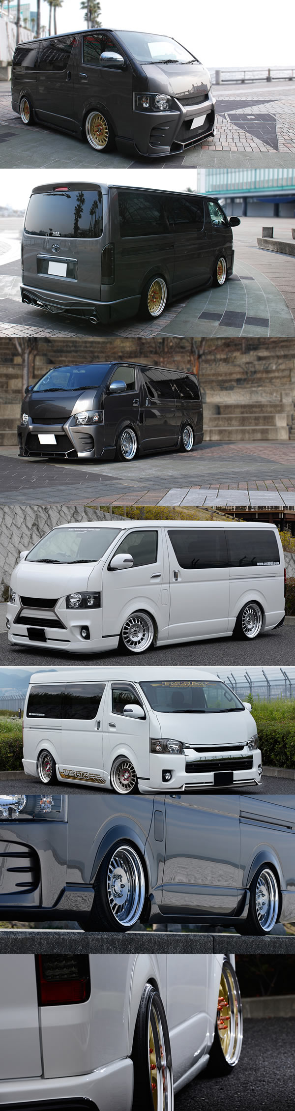 ハイエース用 ESSEX ENCD 18インチホイール(2ピース)＆タイヤセットを