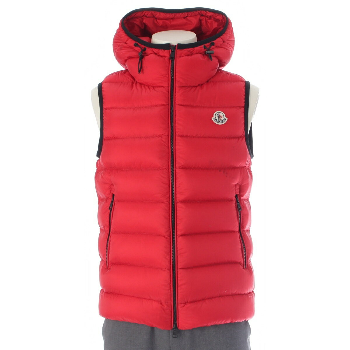 楽天市場】MONCLER ダウンベスト レッド（メンズファッション）の通販