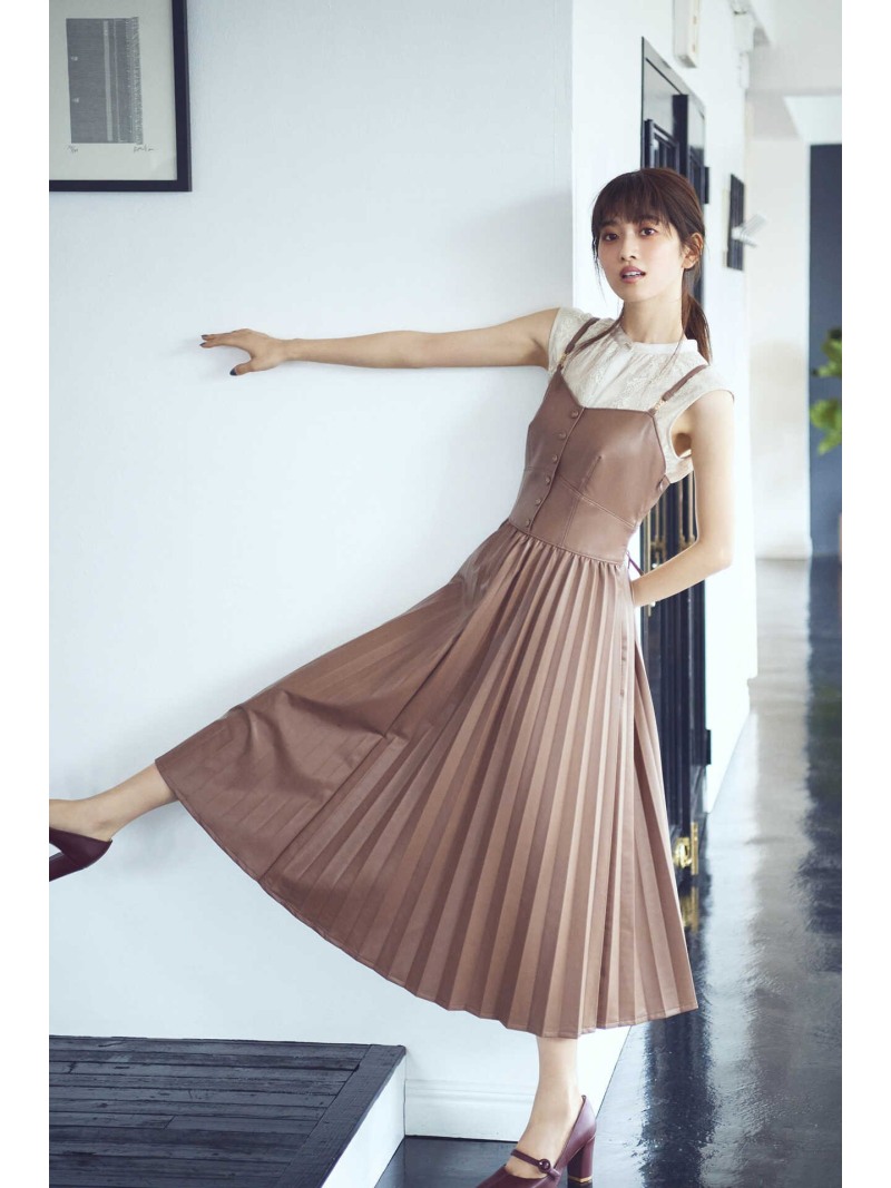 楽天市場】【SALE／60%OFF】カラープリーツエコレザーワンピース JILL