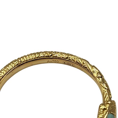 楽天市場】GUCCI グッチ ウロボロスリング ターコイズ 750 ♯11 9号