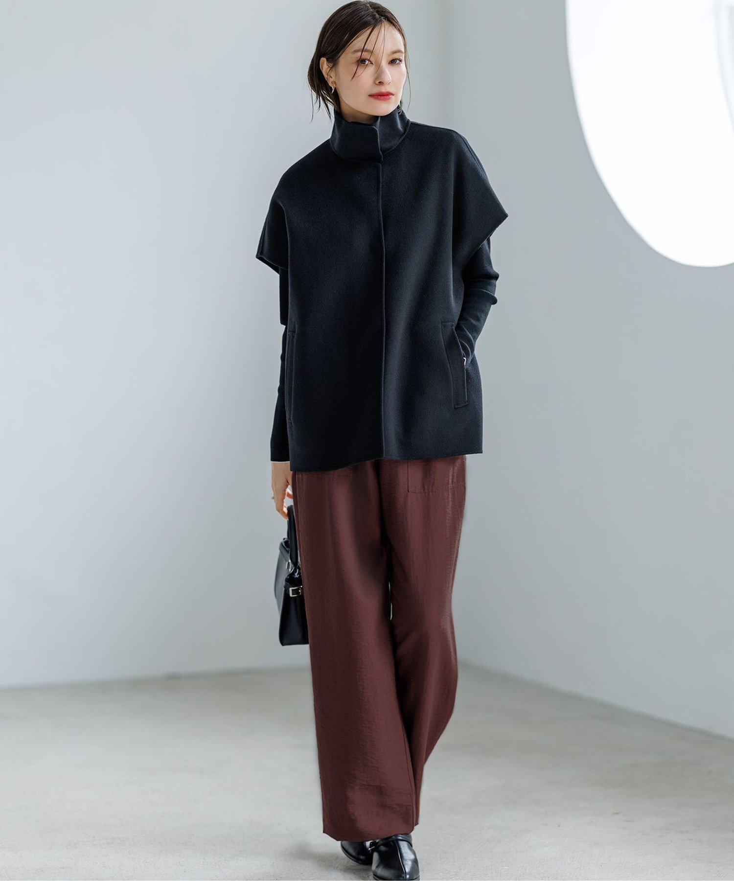 ICB｜WoolRever スタンドカラージレ | Rakuten Fashion(楽天