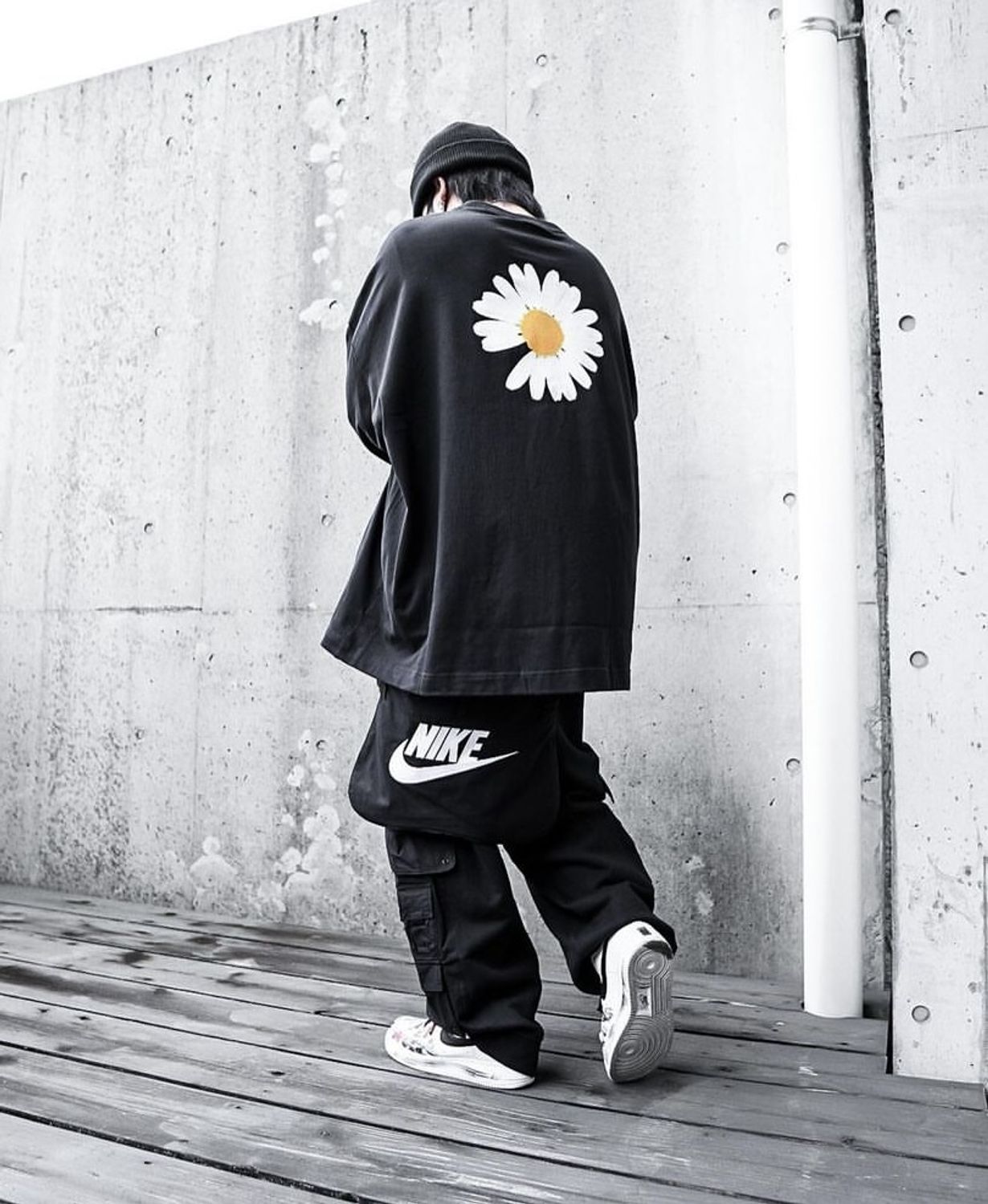 PEACEMINUSONE PMO x NIKE LS Tee Black ピースマイナスワン ピーエム