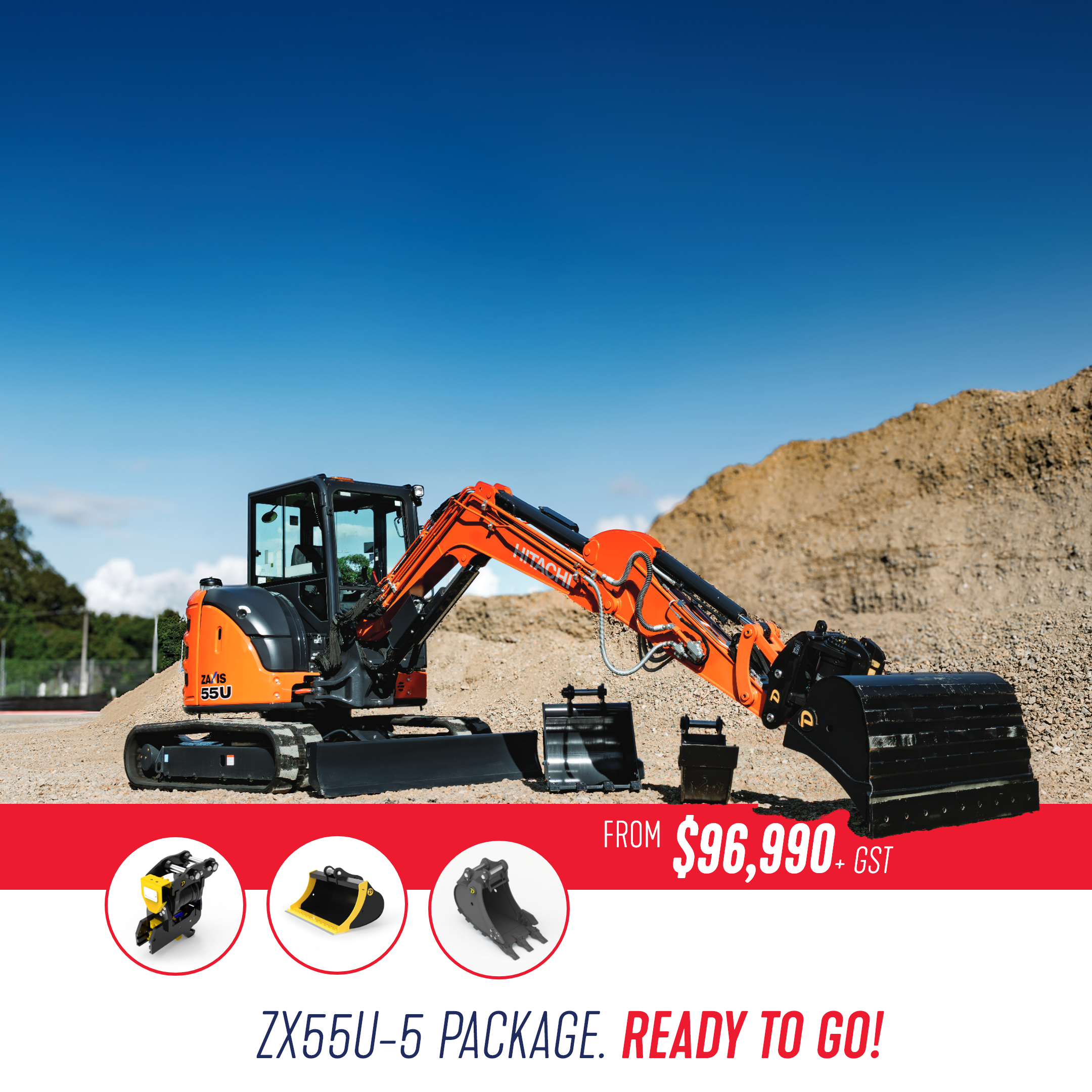 Hitachi ZX55U-5 Package - CablePrice New Zealand Ltd