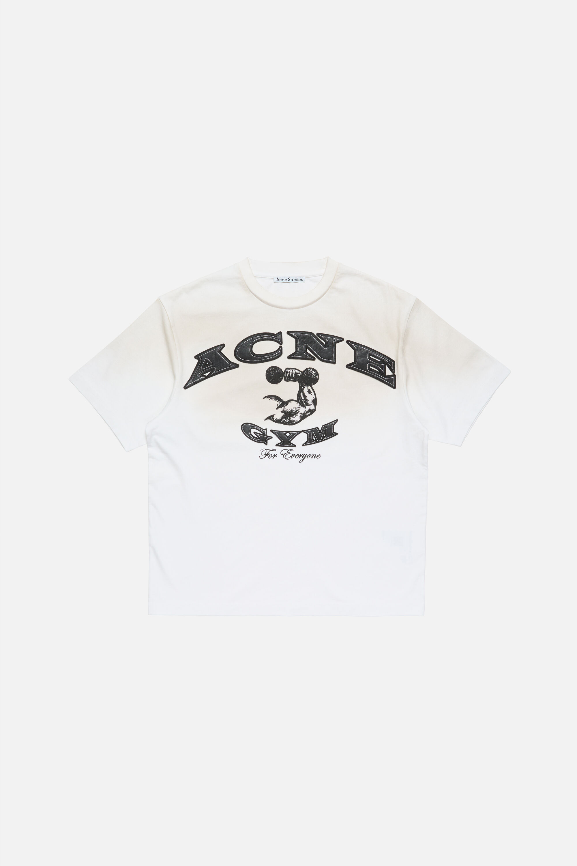 Acne Studios - Gym logo t-shirt - Dusty white