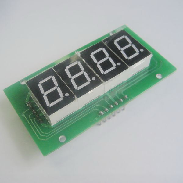 4 Digits, 7 Segment LED Display Module, 74HC595 - ElectroDragon