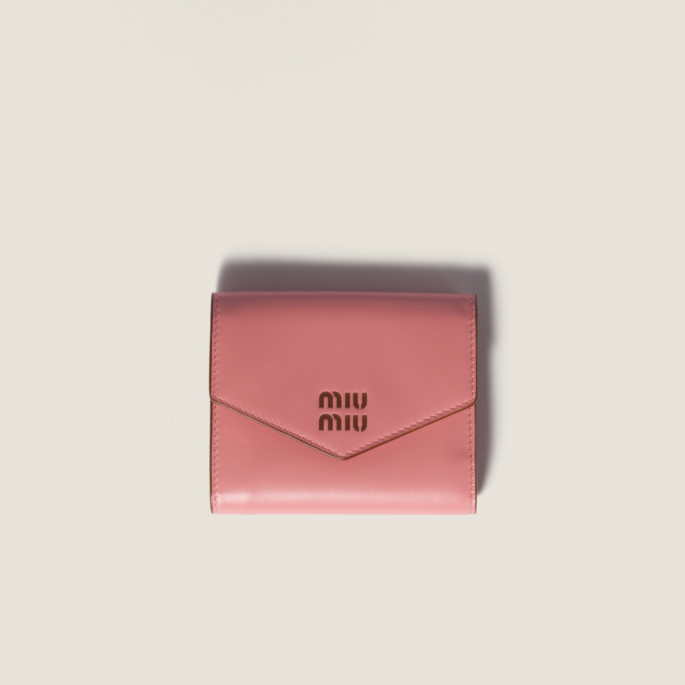Orchid Pink Small Leather Wallet | Miu Miu