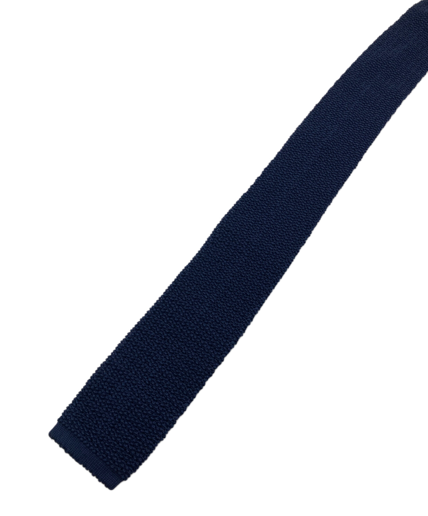 中古・古着通販】HERMES (エルメス) シルクニットタイ ネイビー サイズ