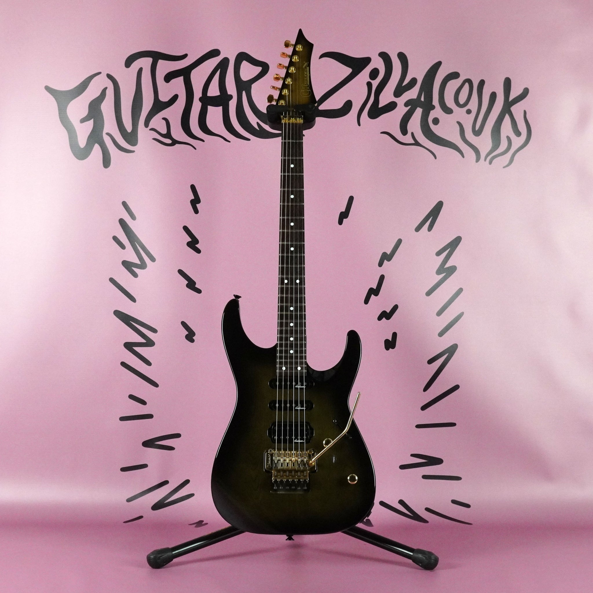 Charvel CDS-075-SSH 1993 See Through Black Burst MIJ Japan