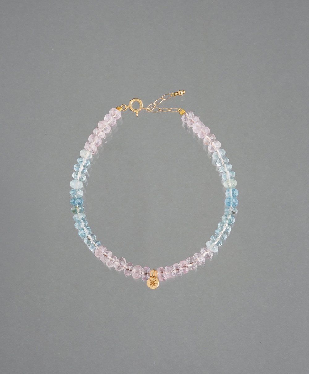 Morganite × Aquamarine bracelet /モルガナイト | Hariqua