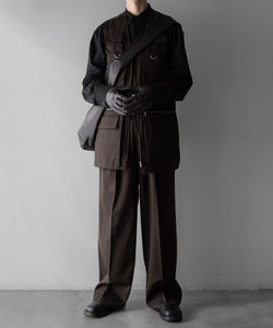 ssstein / シュタイン】OVERSIZED MULTI POCKET VEST - MILITARY KHAKI
