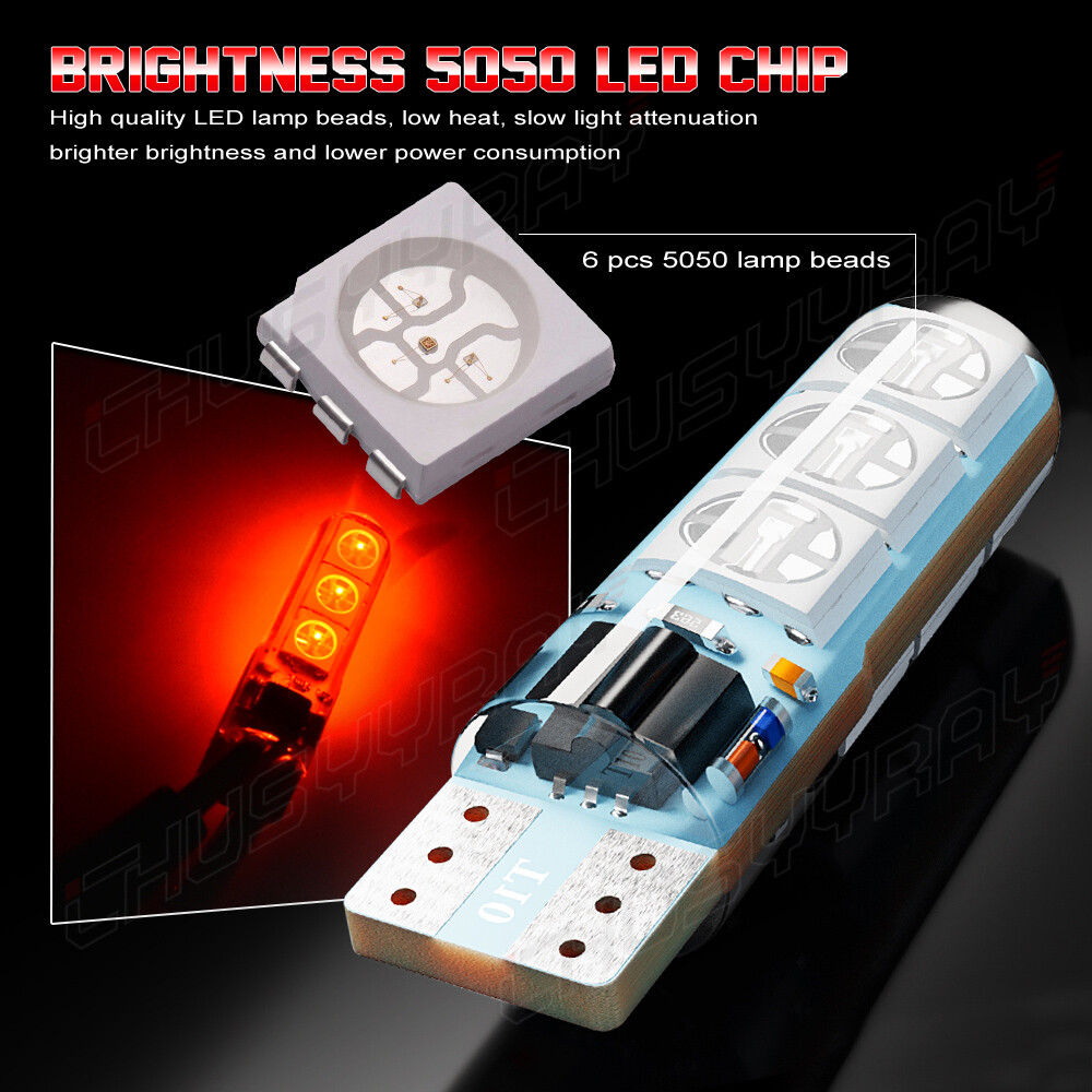 Para for Kawasaki zx6r 636 LED Faro Piloto Park Lights Par T10 194