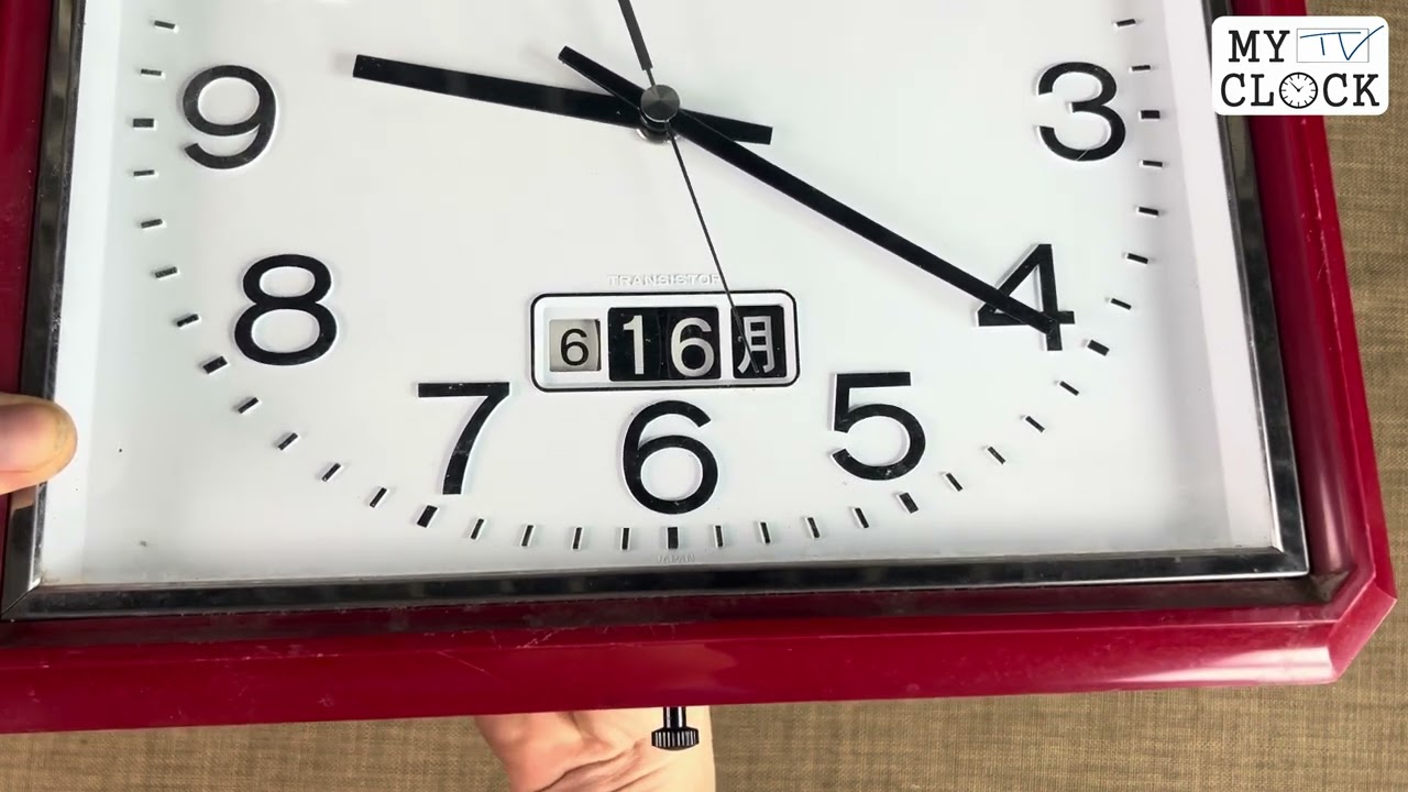 SEIKO セイコーTC 801 TRANSISTOR 35cm Vintage calendar CLOCK