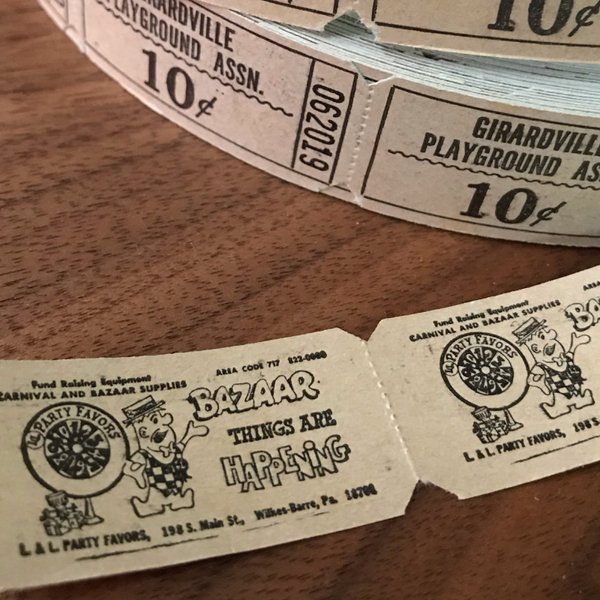 海外チケット】裏がかわいい ヴィンテージチケット40枚セット