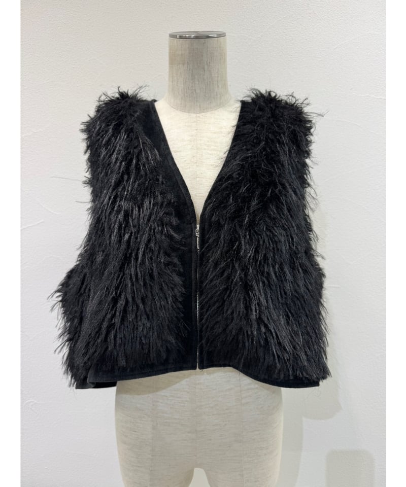 CYAN tokyo シアントーキョー 25秋冬ご予約】 MIXファーZIPベスト 507