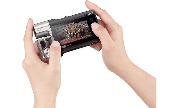 Sony HDR-MV1 HD video camera with premium audio recording and NFC