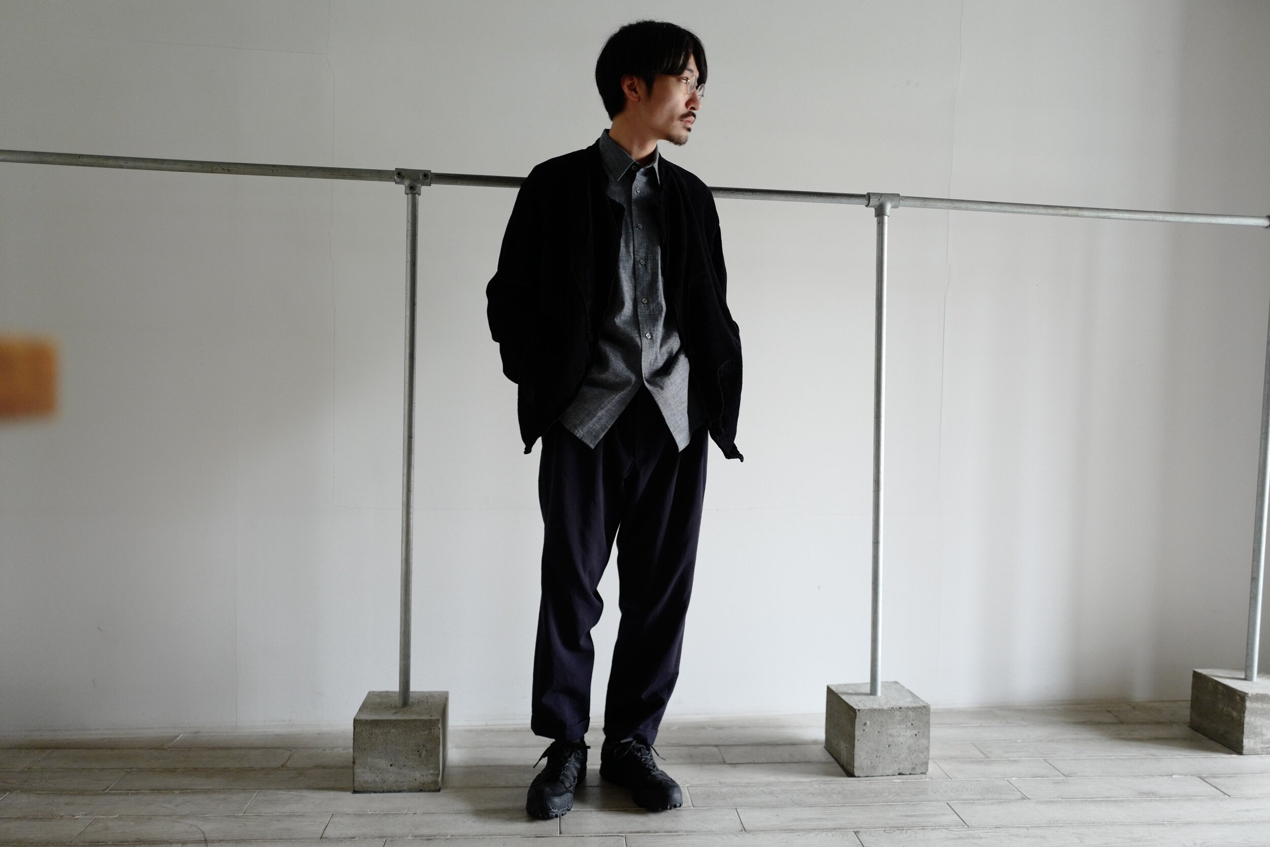 COMOLI LINEN MOLE STAND COLLAR JACKET — TF Blog