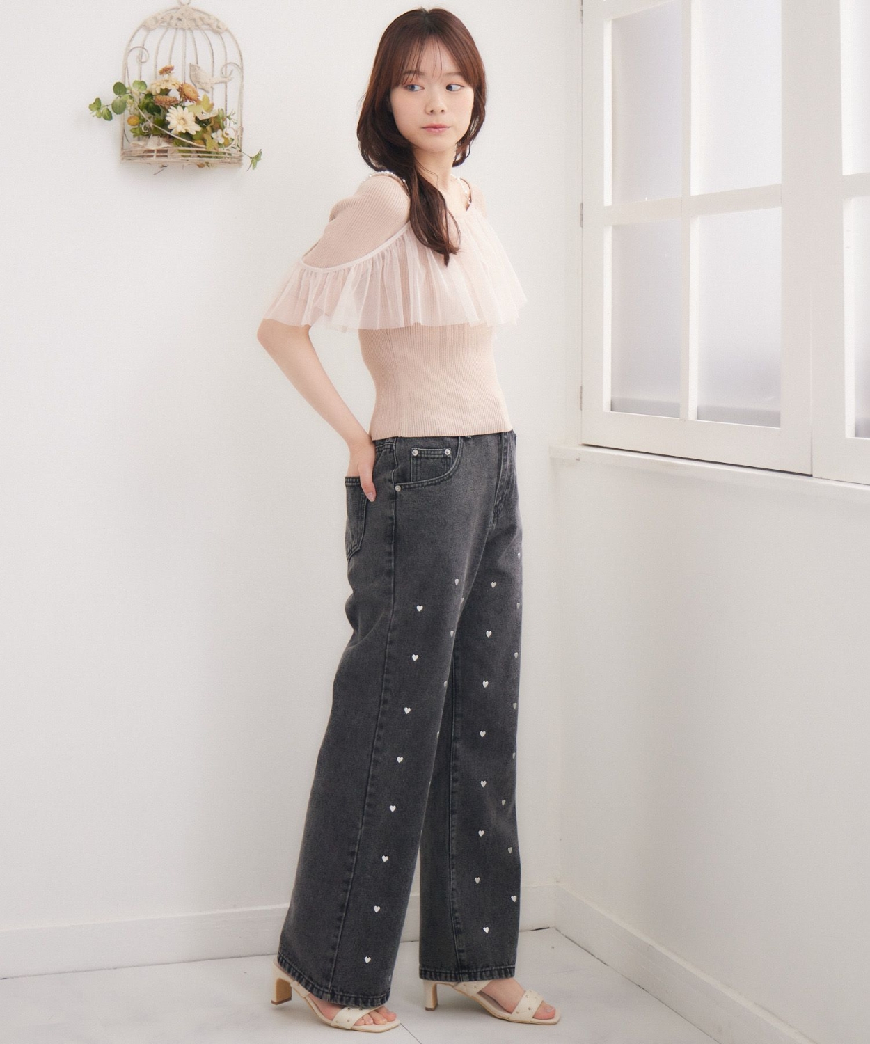 パールストラップフリルNTPO|ems excite | RETRO GIRL ONLINE STORE