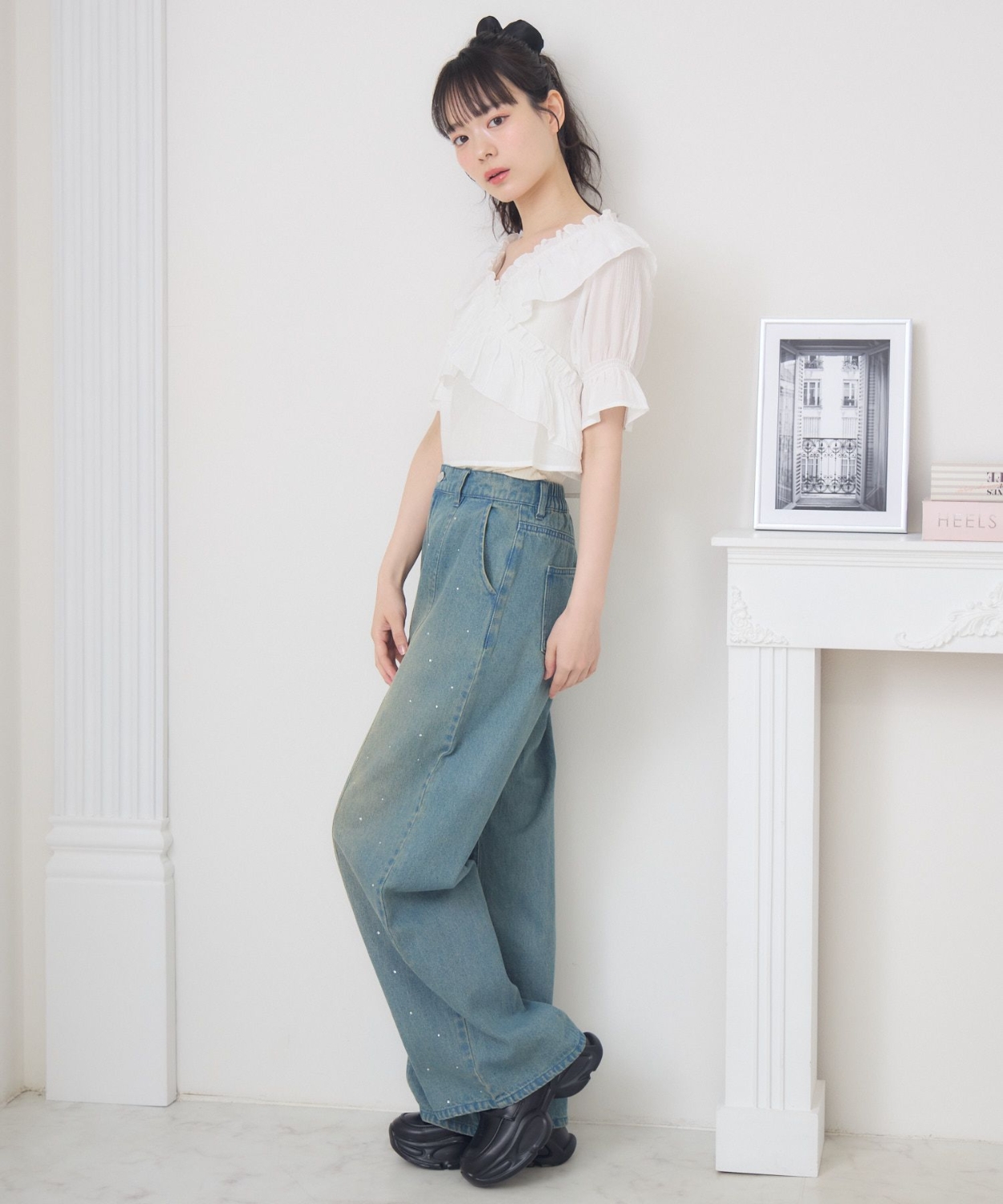 ビジューデニムPT|ems excite | RETRO GIRL ONLINE STORE レトロガール