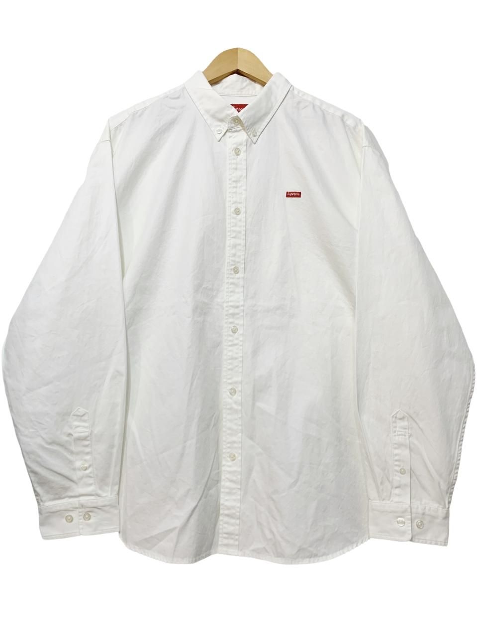 新品 22SS SUPREME Small Box Shirt 白 XL シュプリーム 長袖 シャツ