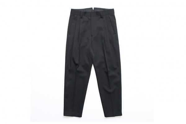 stein | シュタイン TWO TUCK WIDE TROUSERS(BLACK) / 2タックワイド