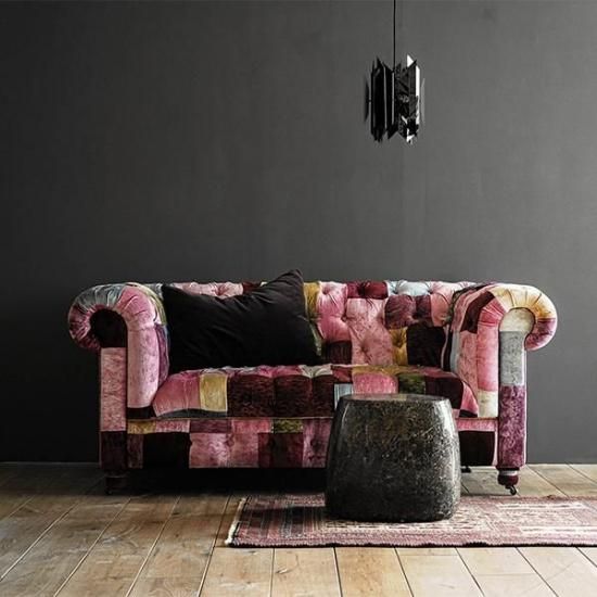 HALO】BENSINGTON 2P SOFA /VELVET PATCHWORK BOHEM - SHOP ASPLUND