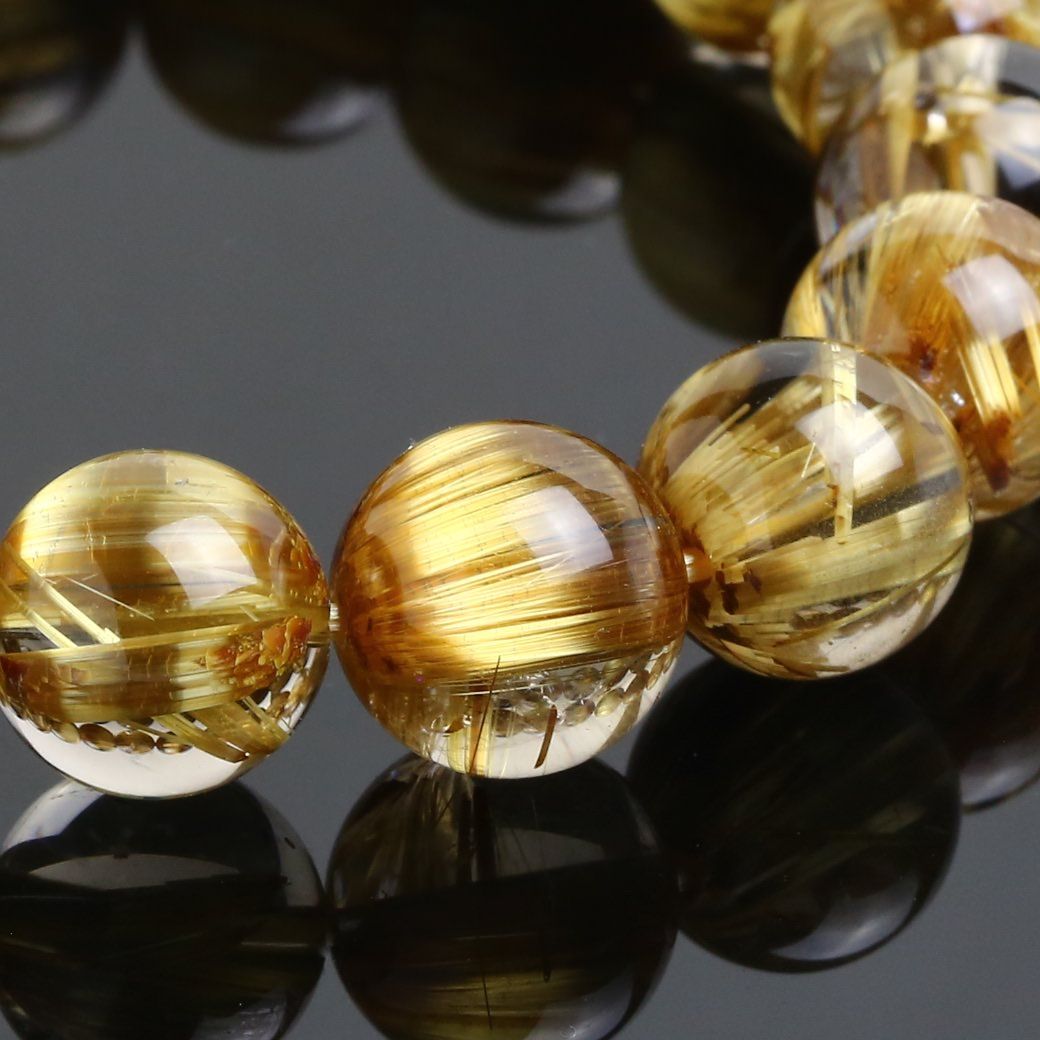 プレミアム] タイチンキャッツアイルチルクォーツ ブレスレット 12mm