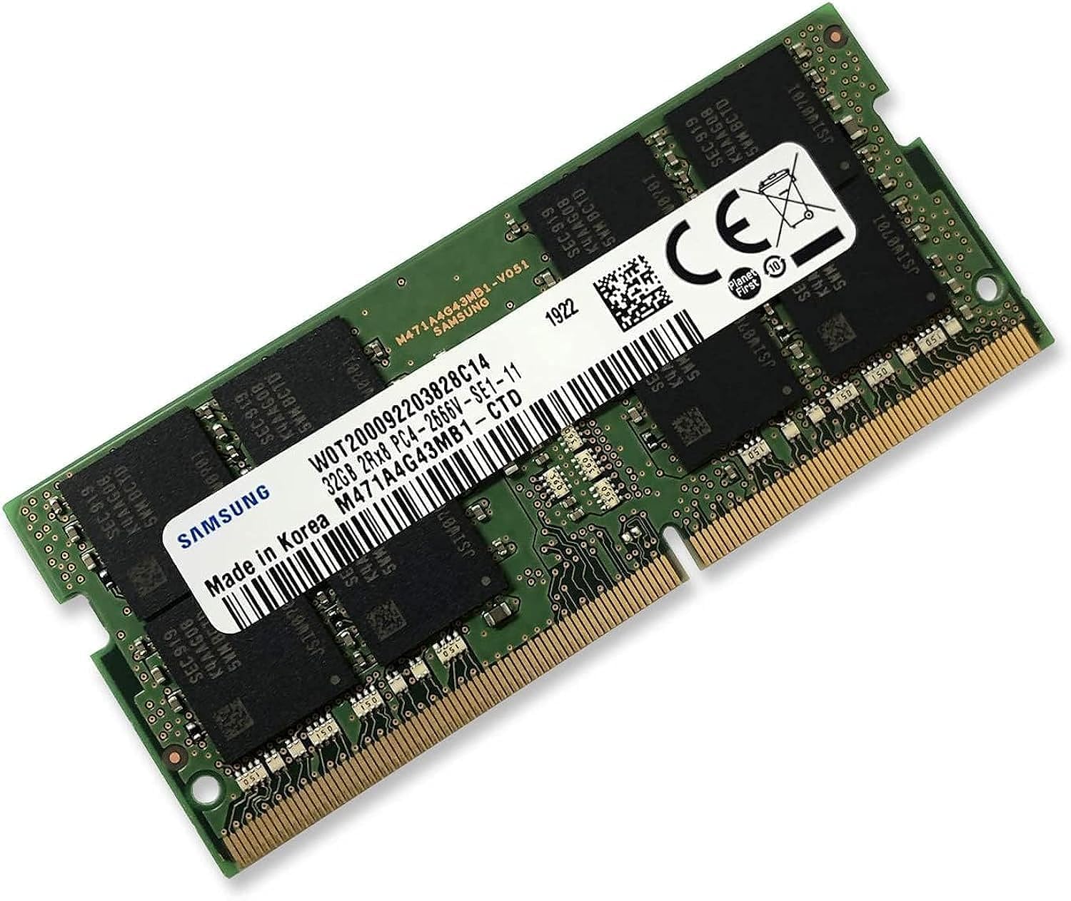 SAMSUNG 32GB DDR4 2666MHz RAM Memory Module For Laptop Computers