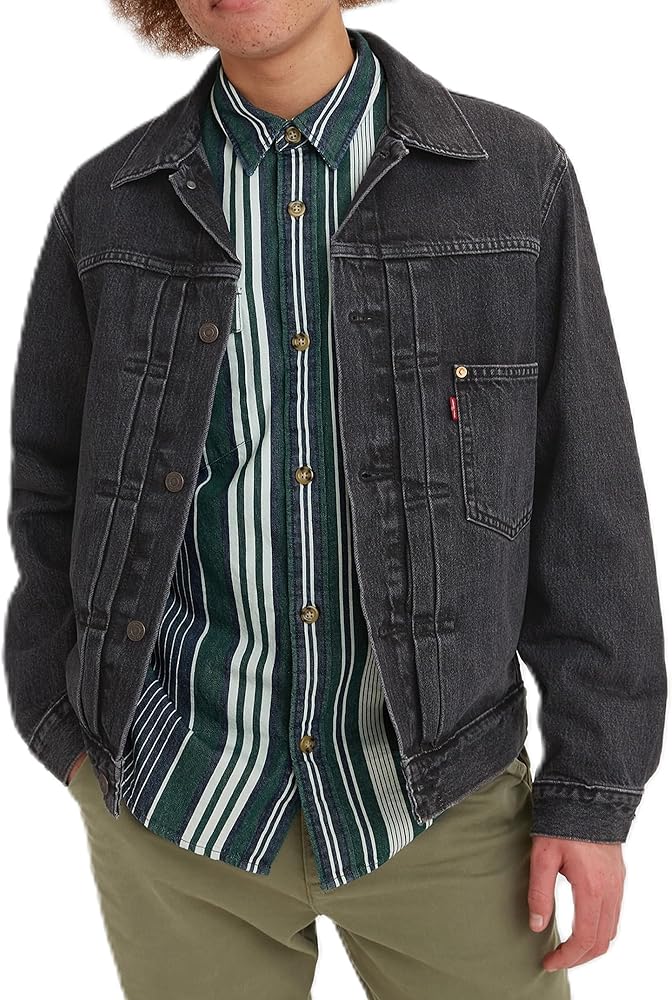 Amazon.co.jp: Levi's Men's Denim Jacket TYPE I Trucker Jacket