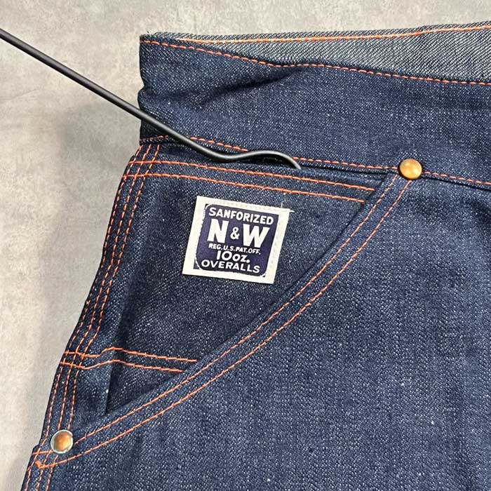 50'S N＆W Denim Painter Pants Dead Stock W36/L31 50年代 デニム