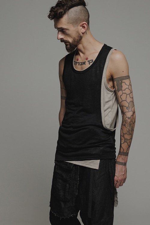 nude:mm LEYERED TANK TOP NU-1756 | nude:masahiko maruyama(ヌード