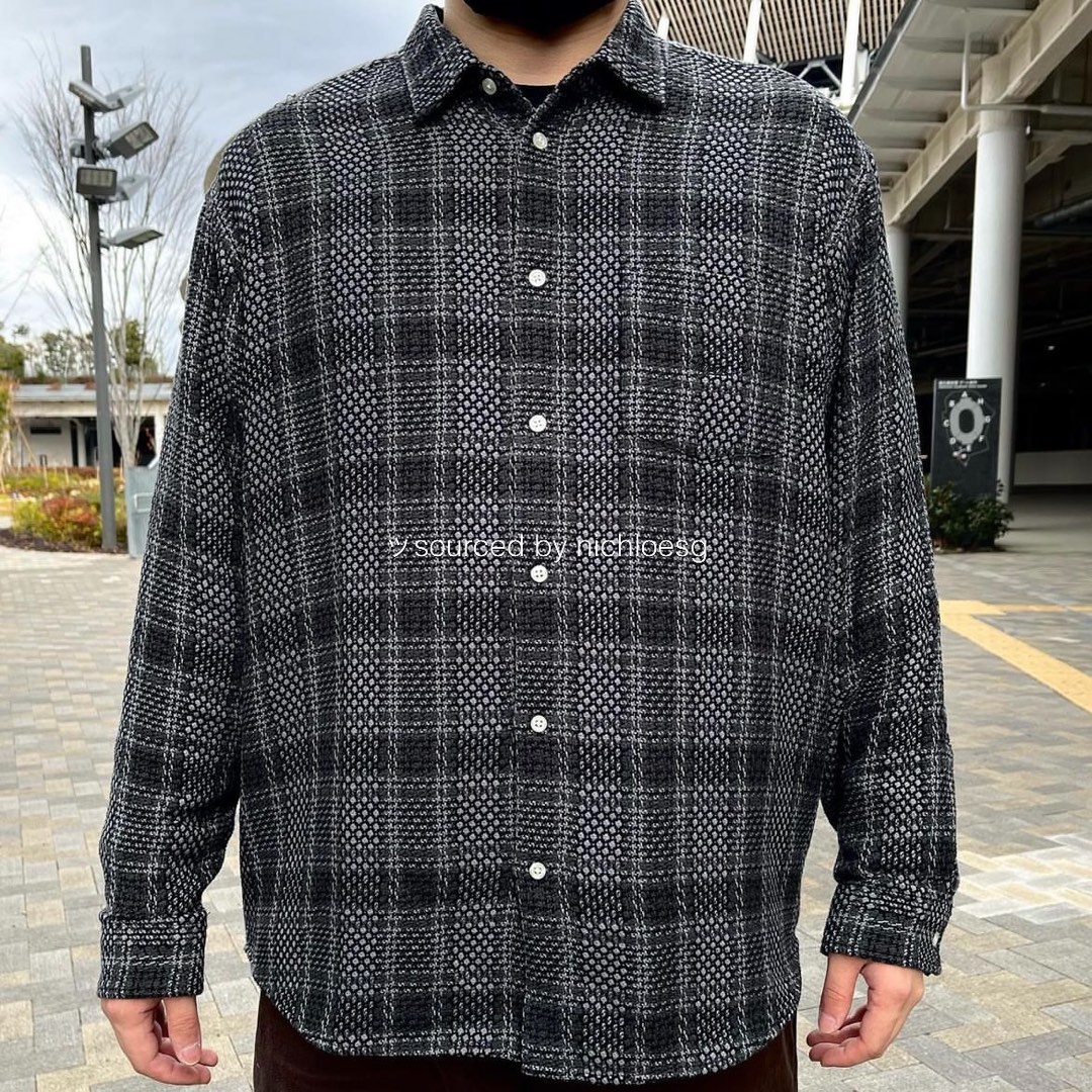 SUPREME BASKET WEAVE PLAID SHIRT, Men's Fashion, Tops & Sets