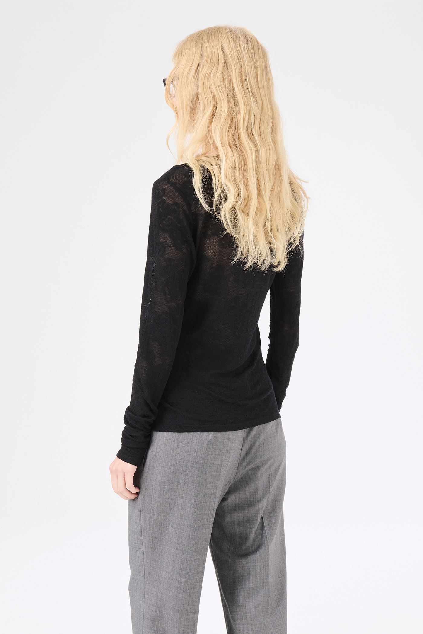 Our Legacy - Super Slim Longsleeve Black Romantic Thermal Paisley