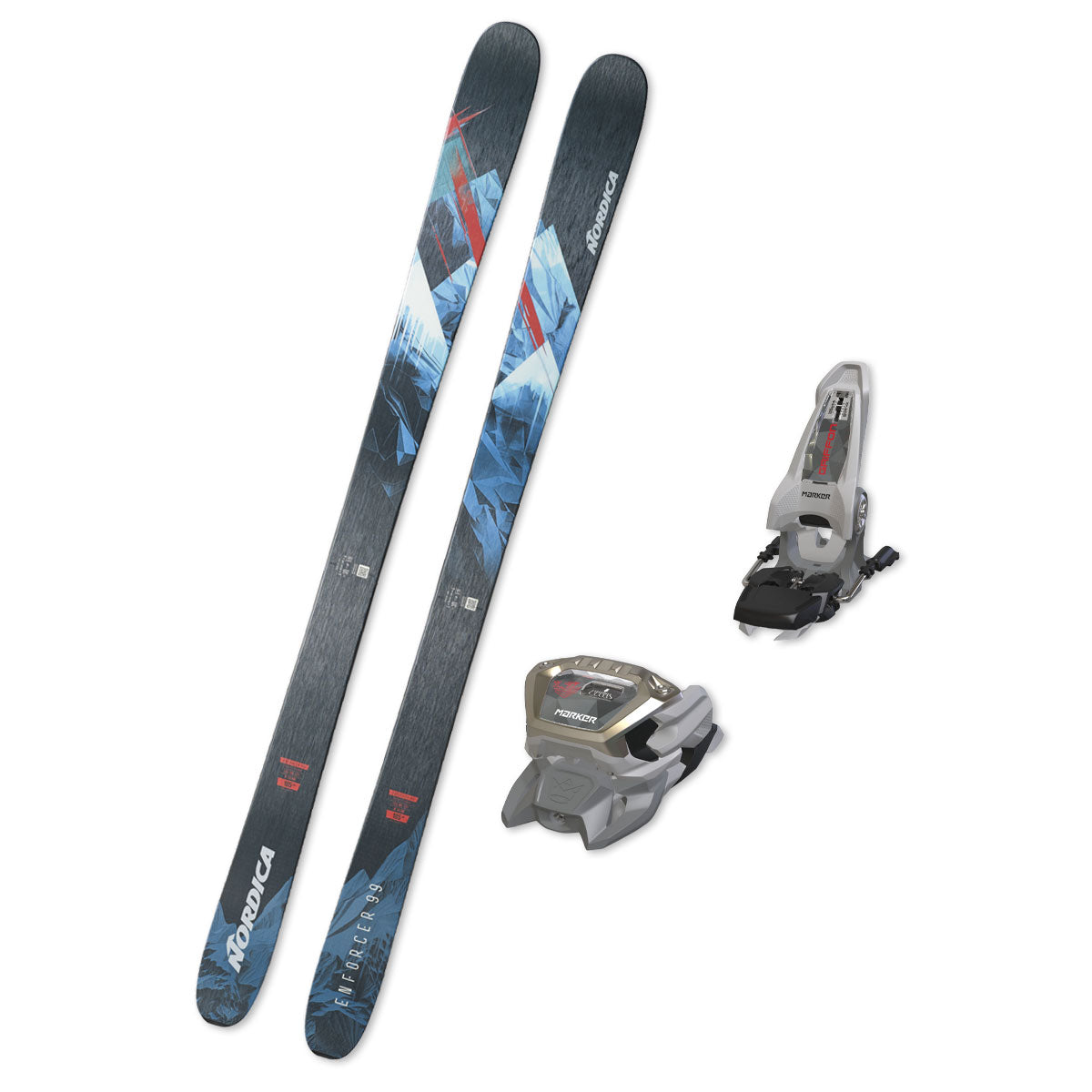 2026 Nordica Enforcer 99 + Marker Griffon 13 ID Bindings (Grey