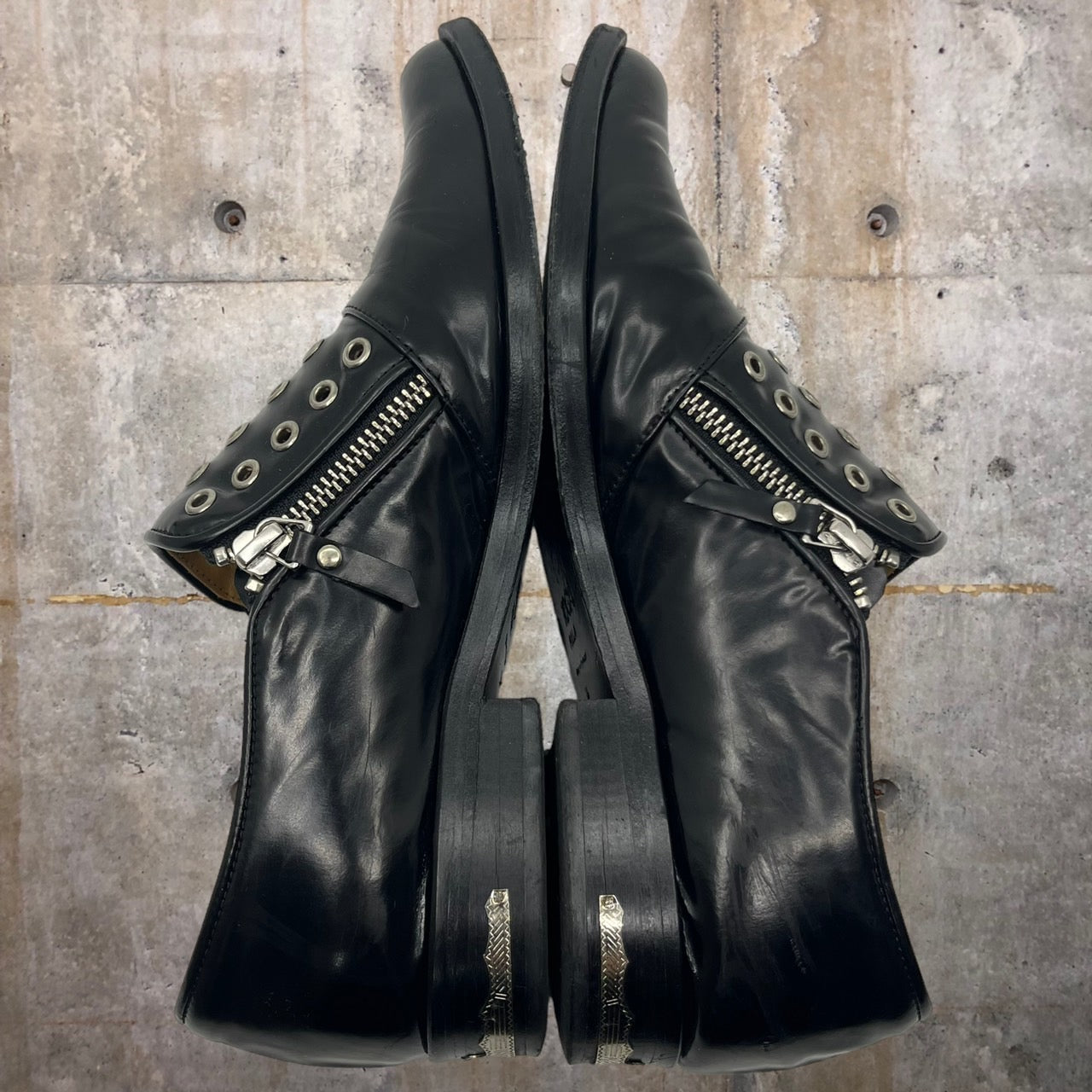 TOGA PULLA(トーガプルラ) 20AW EYELET SIDEZIP SHOES/レザーシューズ