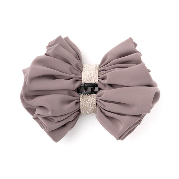 ラフィネリボン バナナクリップ(ピンクベージュ) | バナナクリップ