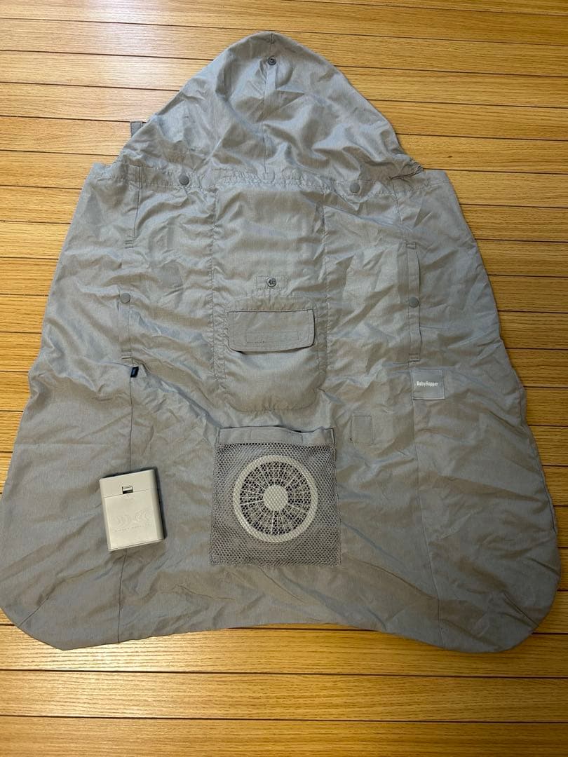 【美品】ベビーホッパー 空調抱っこひもカバーBabyHopper BabyHopper ベビーホッパー 空調抱っこひもカバー 抱っこ紐 ケープ