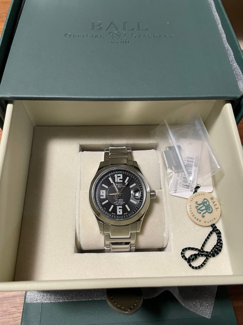 BALL WATCH エンジニアII アラビック　自動巻 新品)BALL WATCH ボールウォッチ エンジニアII アラビック ブラック