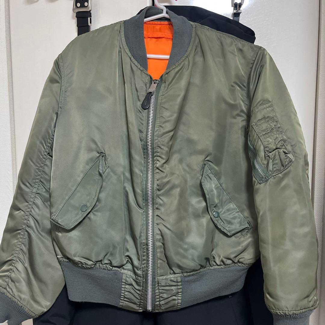 Alpha社製 80s USA MA-1 オリーブ 90s アルファインダストリーズ MA-1 usa カーキオリーブ 80s L - メルカリ