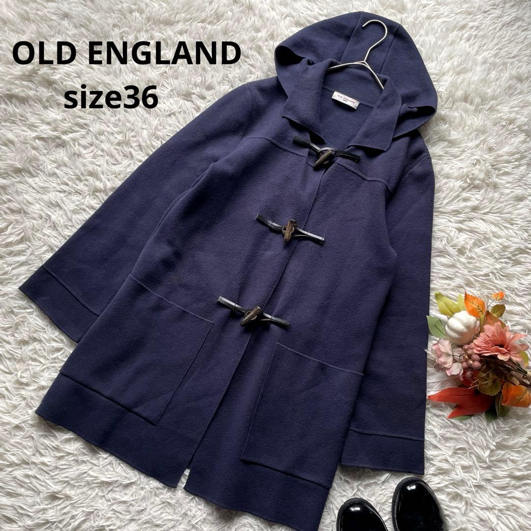 オールドイングランド　2wayコットンカシミヤダッフルコーディガン フード　36 オールドイングランド OLD ENGLAND ダッフルコート 中綿 ロング 36