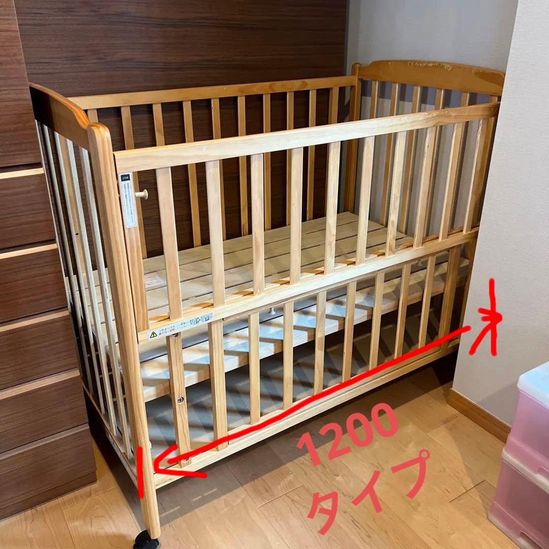 美品☆大和屋 ハイタイプ☆ベビーベッド☆ フロール - メルカリ