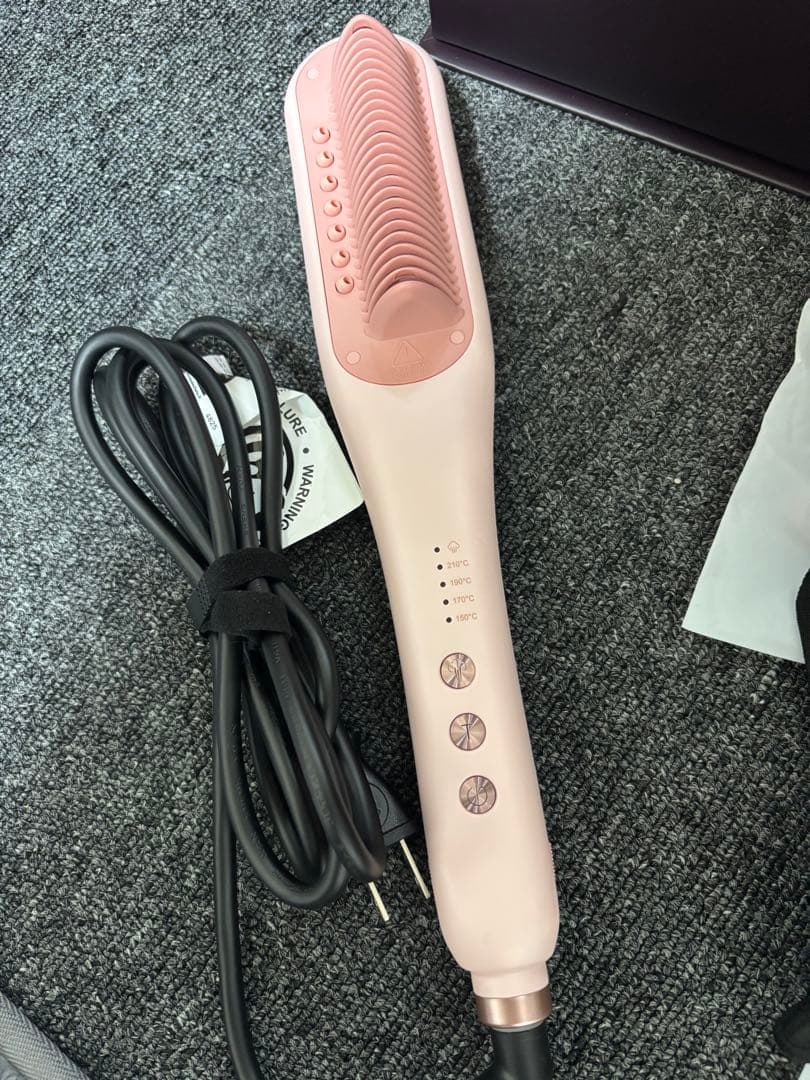 正規品]✨WAVYTALK ブラシヘアアイロン ピンク