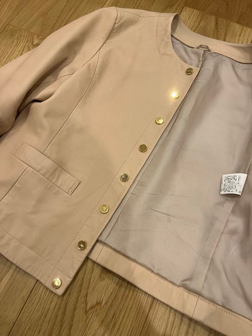 ANAYI ラムレザードットボタン ジャケット - メルカリ