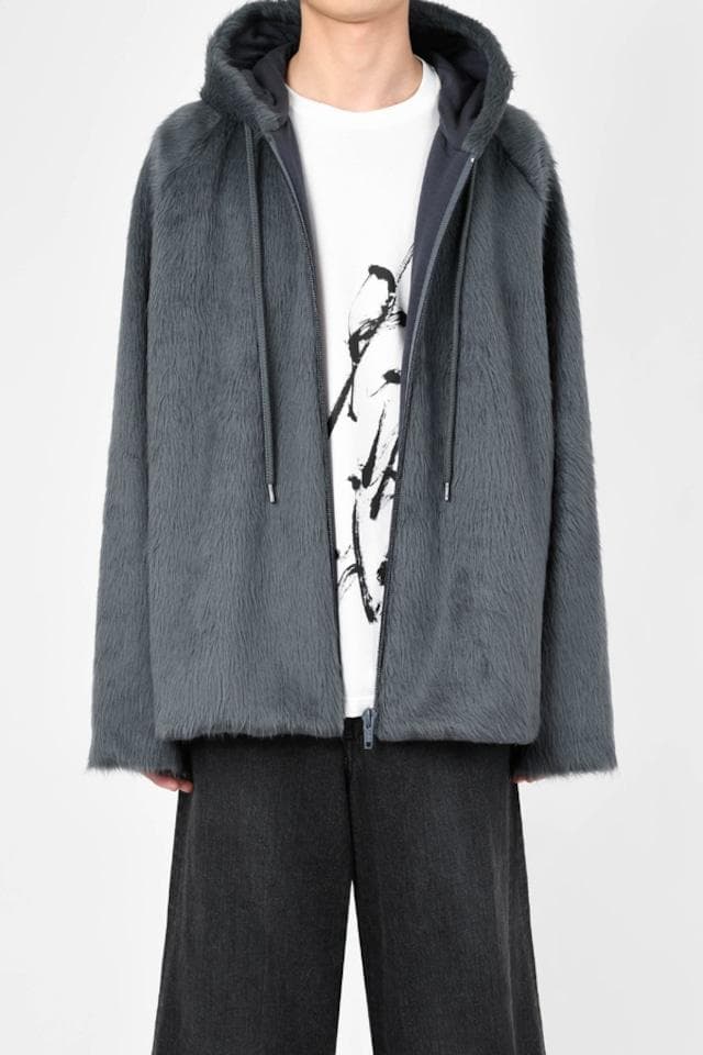 LAD MUSICIAN 2024AWシャギーパーカ44ブルーグレー46200円 中古・古着通販】LAD MUSICIAN (ラッドミュージシャン) SHAGGY ZIP UP