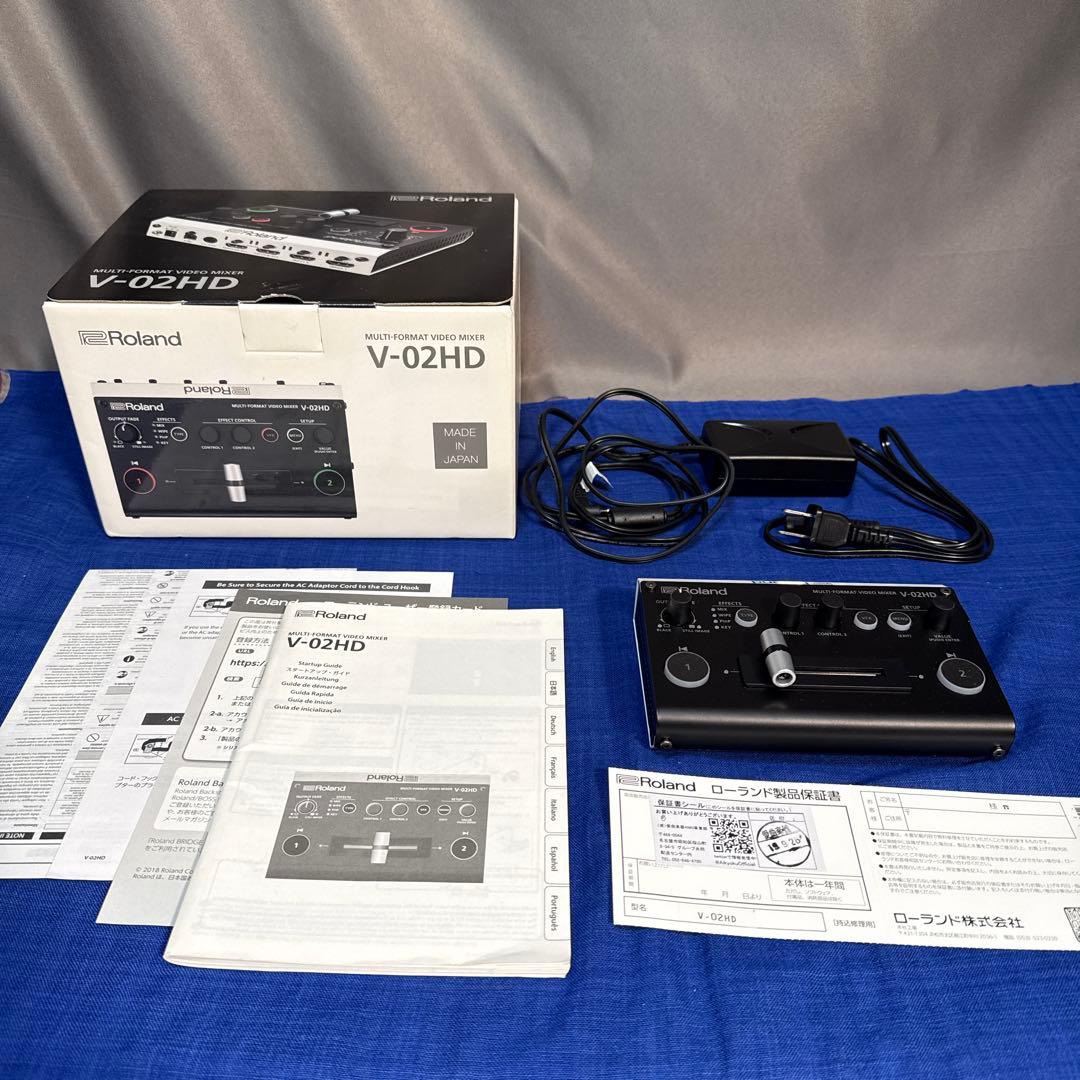 配信機器・PA機器・レコーディング機器 Roland V-02HD Roland V-02HD MKII ストリーミングビデオミキサー ライブ配信 動画