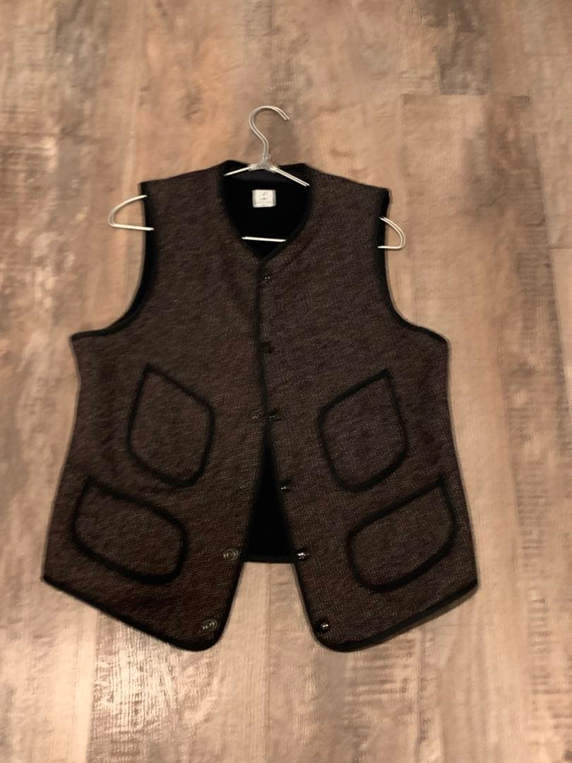 ANATOMICA BBベスト 42 アナトミカ BB VEST - WOOL × COTTON - SALT & PEPPER – ANATOMICA KYOTO