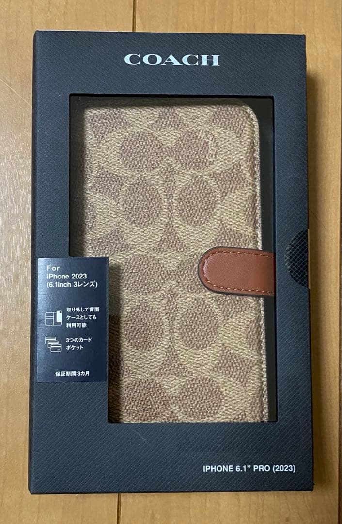 新品　COACH コーチ　iPhone用ケース 15 Pro手帳型 Amazon.co.jp: [Coach] iPhone 15 Proケース 手帳型 Folio Case 正規品
