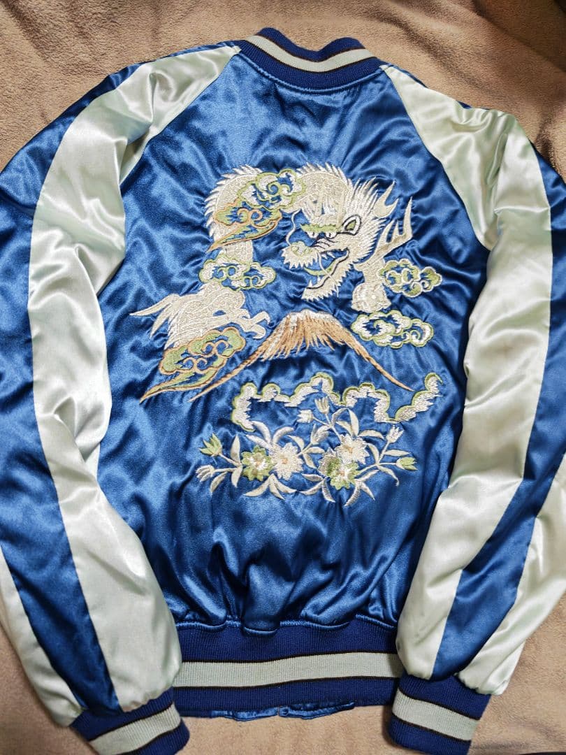 HOSHIHIME 日本製 限定龍 スカジャン satin vintage - メルカリ