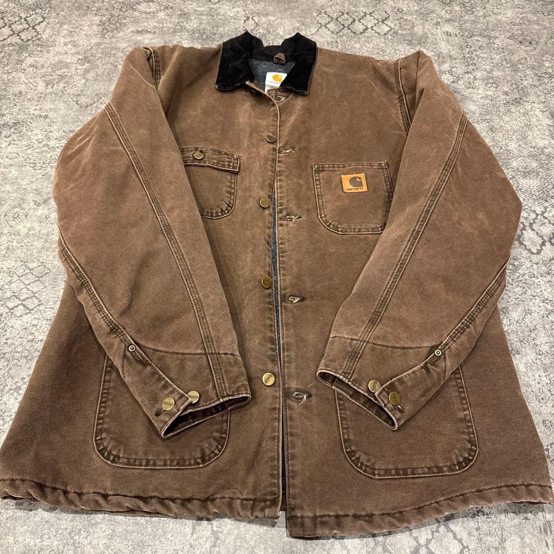 美品USA製 Carhartt ミシガンチョアコートOVY着◎ 90s carhartt カーハート ミシガンチョアコート 48 XL相当 | 古着屋 Uan