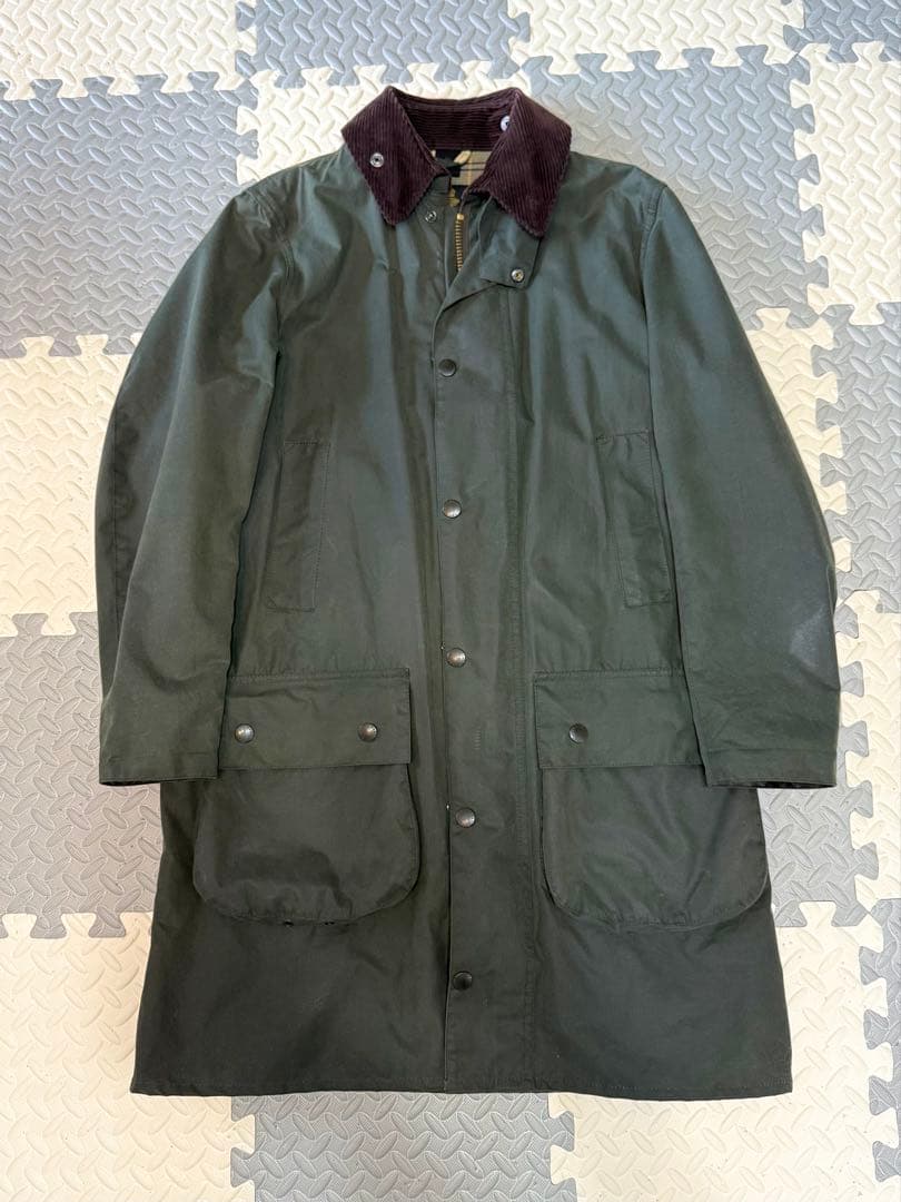 Barbour BORDER 極美品 Barbour(バブアー）BORDER/ボーダー ワックスコットンコート | La